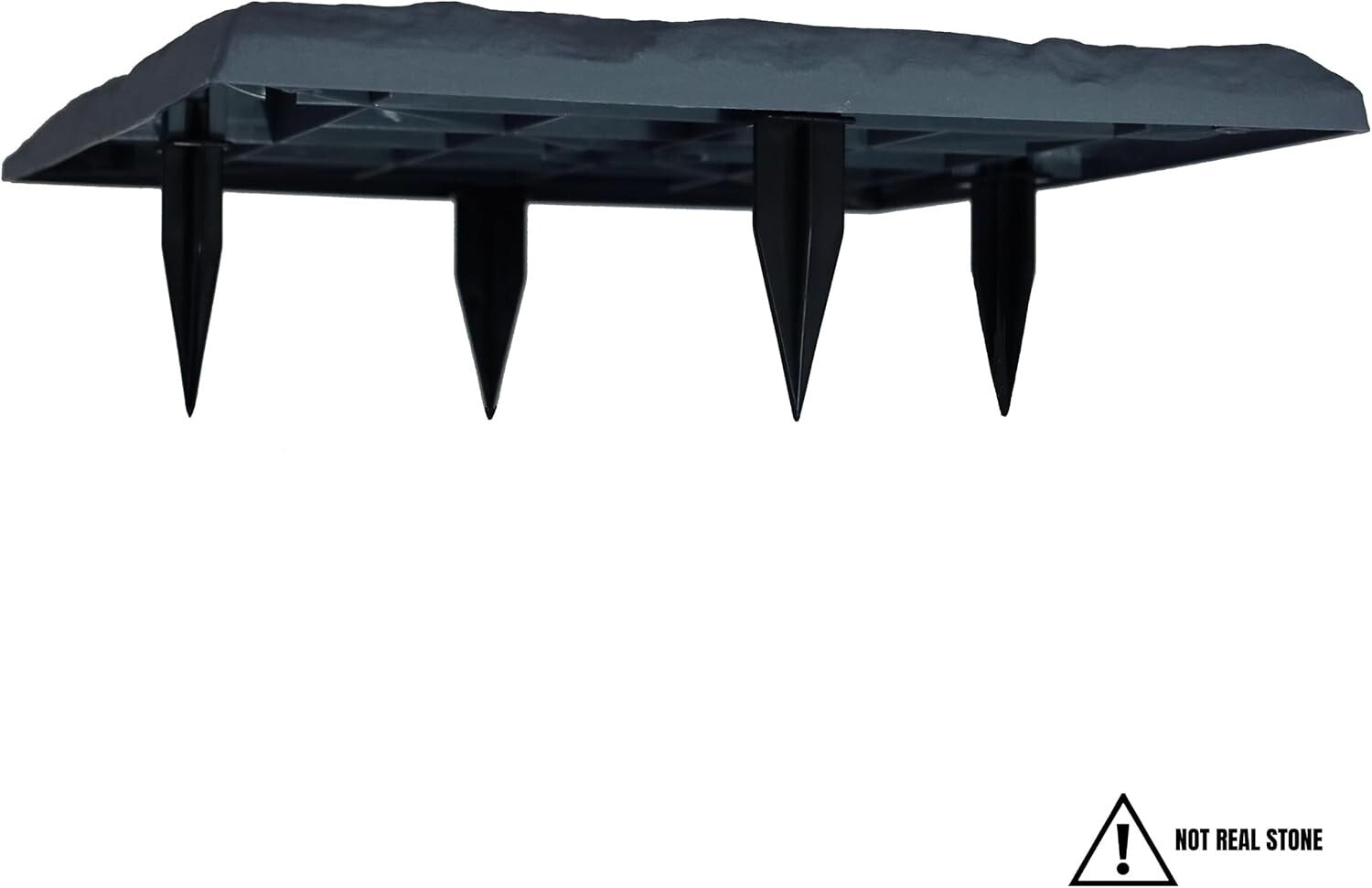 15.5” Decorative Resin Stepping Stones with Stakes for Stylish Outdoor Pathways