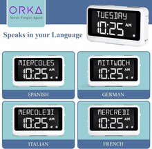 Load image into Gallery viewer, Digital Talking Clock &amp; Pill Reminder with Adjustable Features for Elderly Care