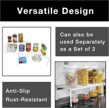 Load image into Gallery viewer, Expandable 6-Piece Metal Wire Storage Rack for Kitchen &amp; Bathroom Organization