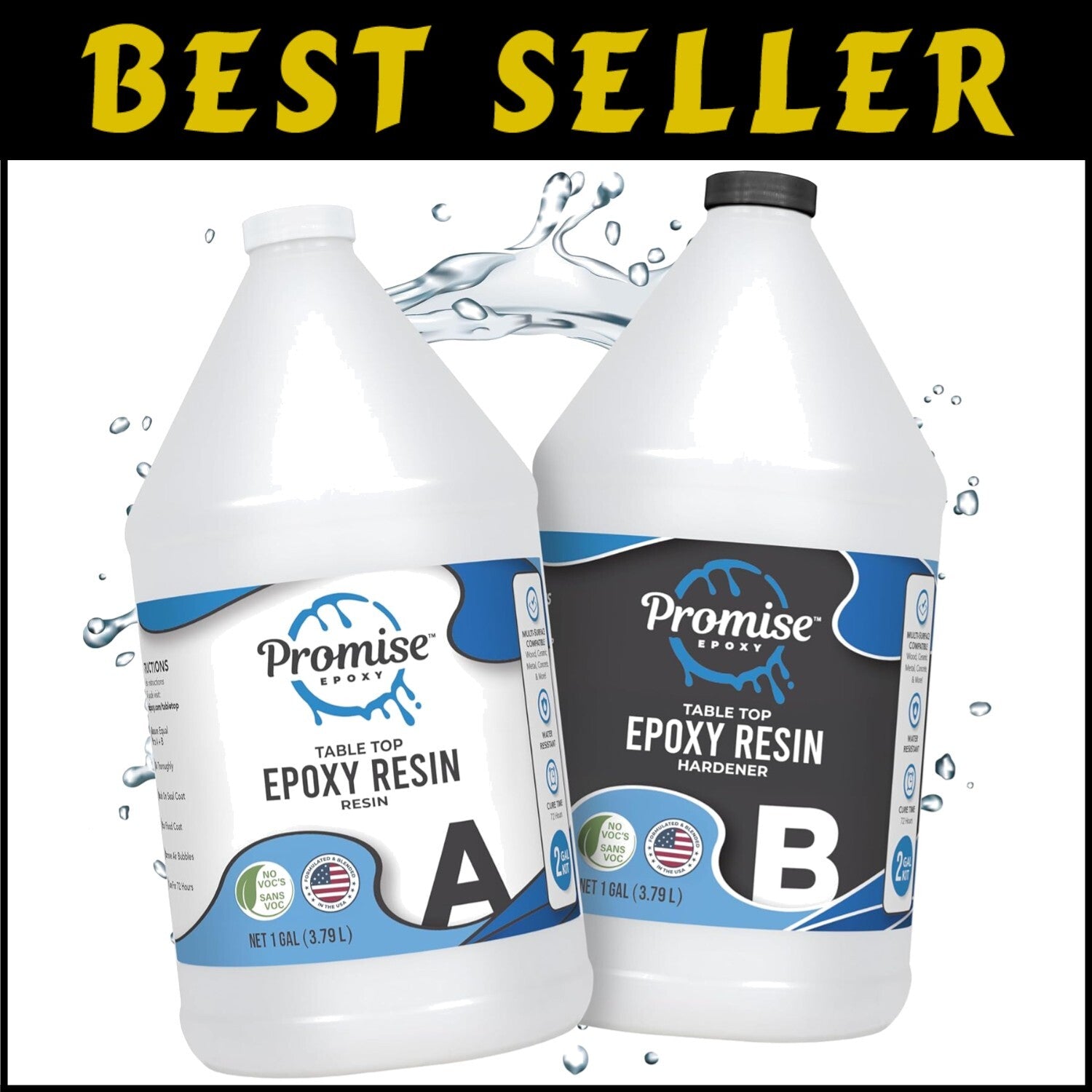 Durable Water-Resistant Epoxy Resin - 2 Gallons of Crystal Clear Perfection