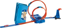 Load image into Gallery viewer, Creative Toy Car Track Builder with 10ft of Track &amp; Stunts in Storage Bin