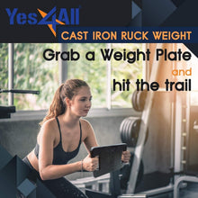 Load image into Gallery viewer, Ergonomic Cast Iron Weight Plate for Enhanced Posture &amp; Strength - 10 to 45LB