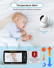 Load image into Gallery viewer, Hacking-Proof Baby Monitor with Night Vision, Camera &amp; Soothing Lullabies