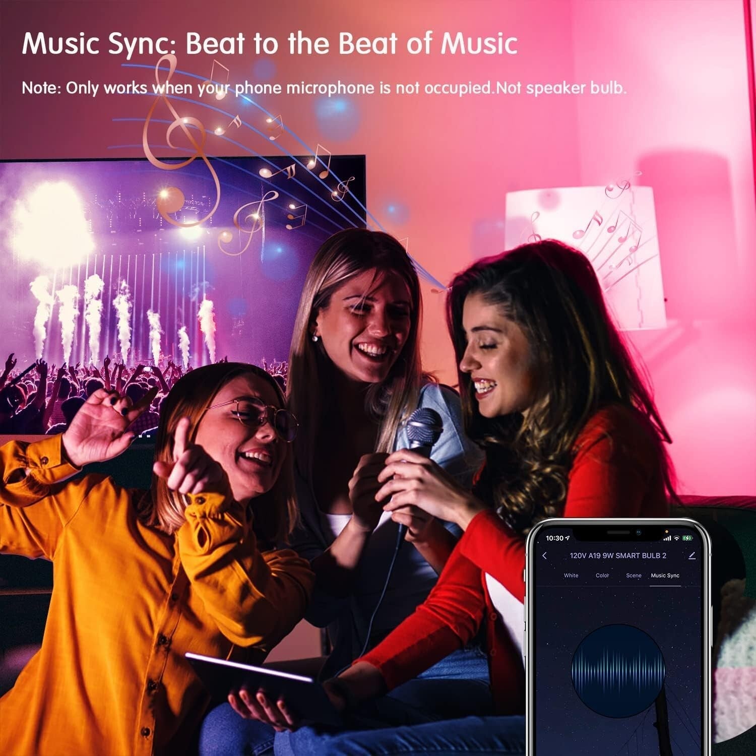 Dimmable LED Smart Bulbs for Home - 10 Pack, Works with Alexa & Google Assistant