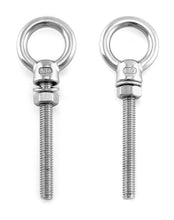 Load image into Gallery viewer, Stainless Steel Eyebolts - 50 Pack, 1/4" x 2" Long for Various Applications