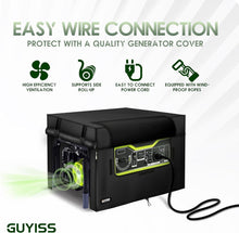 Load image into Gallery viewer, 600D Windproof Generator Cover with Elastic Cord, Large Capacity Storage Pocket