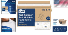 Load image into Gallery viewer, Premium Biodegradable Multifold Paper Towels - 2160 Count with Blue Leaf Print
