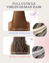 Load image into Gallery viewer, Luxury Human Hair Tape-In Extensions: 18 Inch, Dark to Chestnut, Hypoallergenic