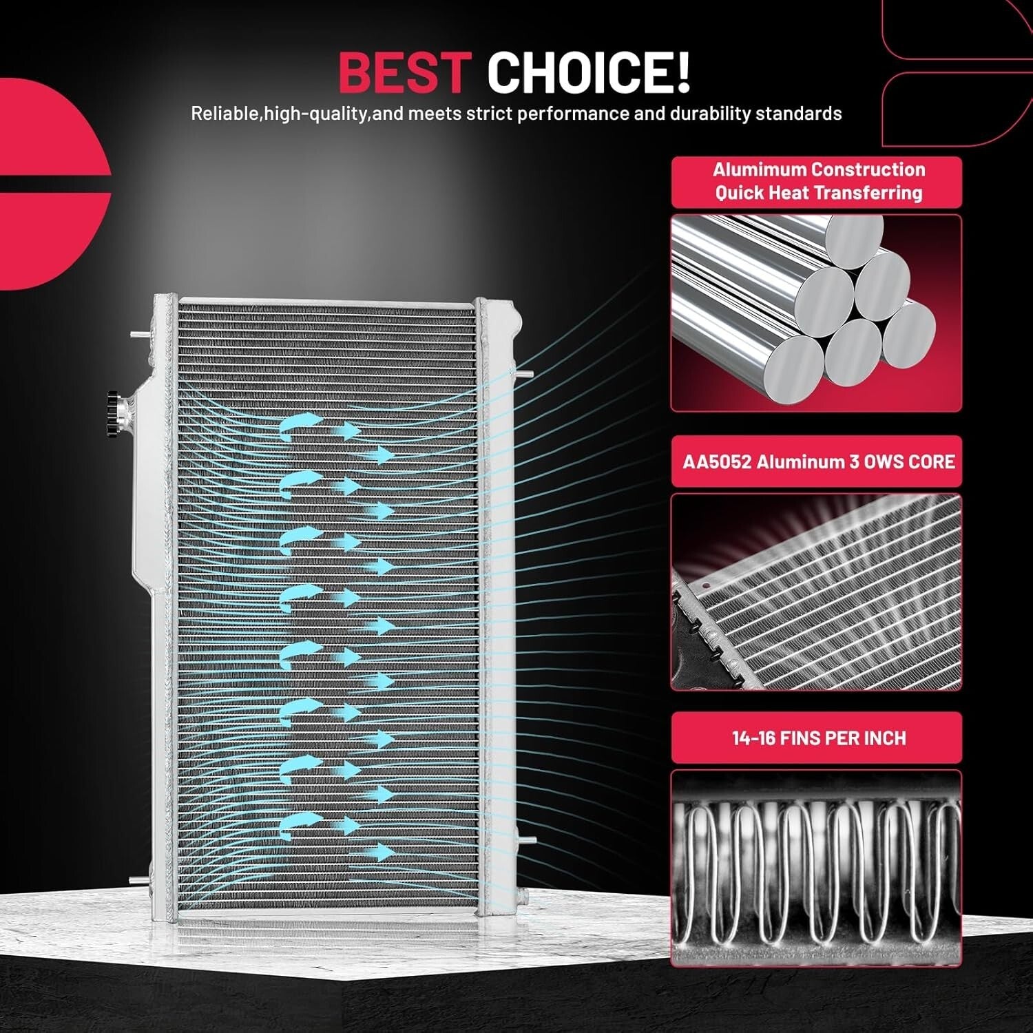 Racing Style 2ROW-40MM Aluminum Radiator for Subaru Impreza/Legacy/Outback