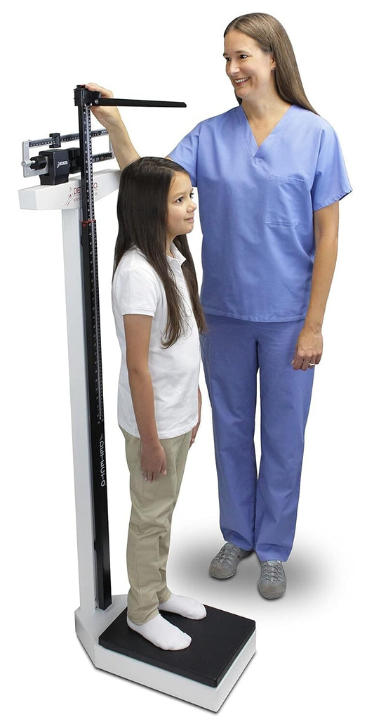 Precision Mechanical Beam Scale with Height Measurement for Clinics & Gyms