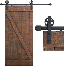 Load image into Gallery viewer, 6FT Heavy-Duty Barn Door Sliding Hardware with Easy Installation Guide