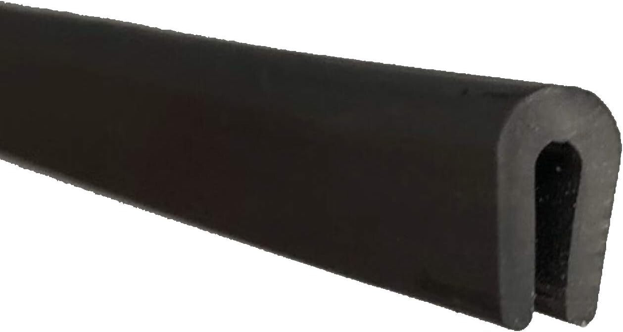 Easy Installation Black U Channel Trim Seal Rubber 320 Feet, 11/32" x 3/16"