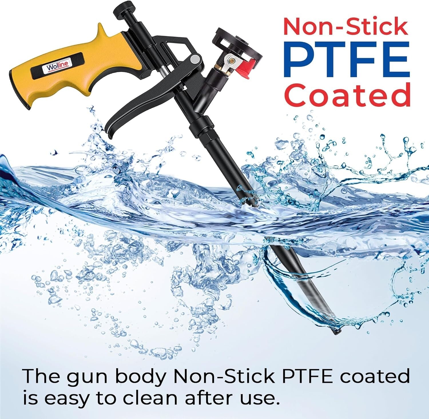 Durable Foam Spray Gun Insulation - 2 Pack with Ergonomic Grip & No Mess Closure