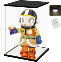 Load image into Gallery viewer, Premium Dustproof Acrylic Display Case with Sliding Doors – 9.4in Organizer