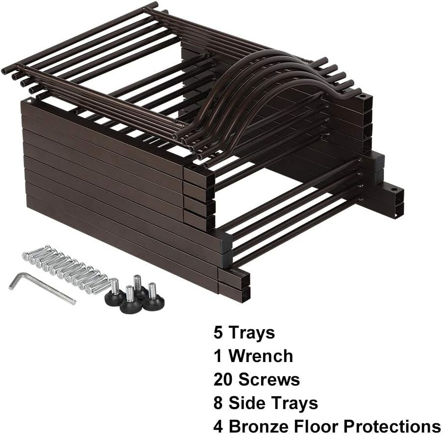 Detachable 5-Tier Copper Water Jug Holder - Easy Assembly and Stylish Storage