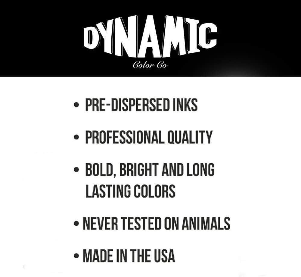 Dynamic 1oz Tattoo Ink Set of 30 Professional-Grade Colors for Tattoo Artists