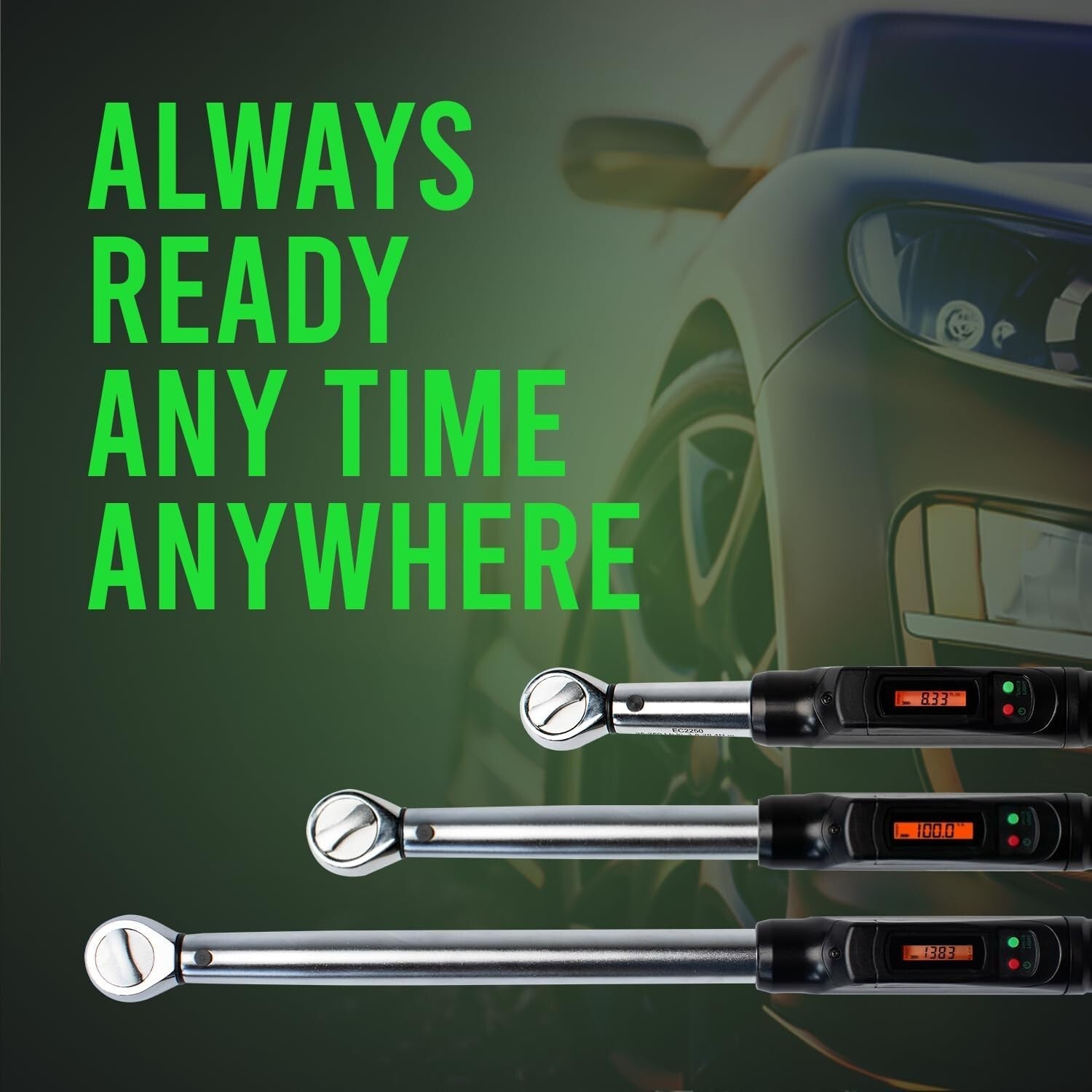 Professional Digital Torque Wrench - 1/2" Drive with Multiple Measurement Units