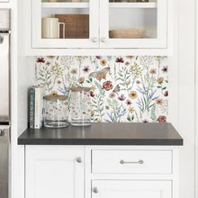 Load image into Gallery viewer, Stain-Resistant Floral Peel and Stick Wallpaper - 46.24sq.ft. Coverage