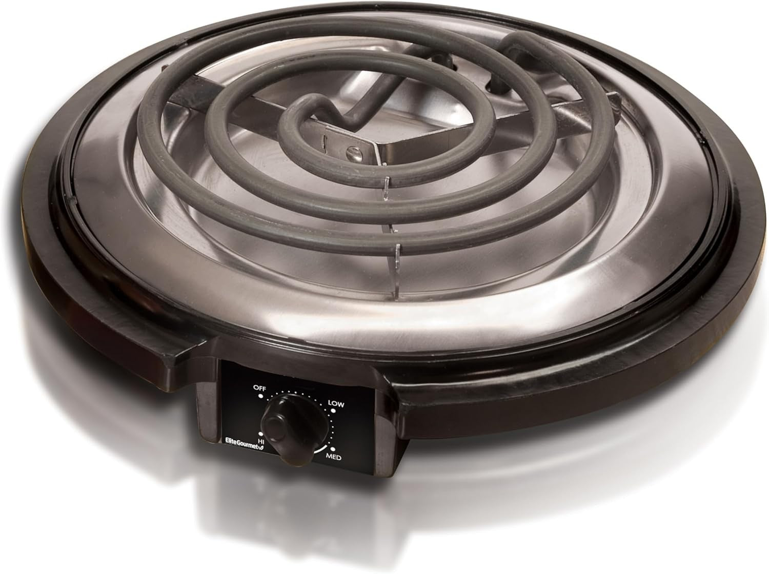 Efficient 1000W Portable Electric Hot Plate - Adjustable Temp Control, Pack of 2