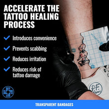 Load image into Gallery viewer, Extra Large Tattoo Aftercare Bandage Roll, 10.2in x 8yd - Waterproof &amp; Sterile