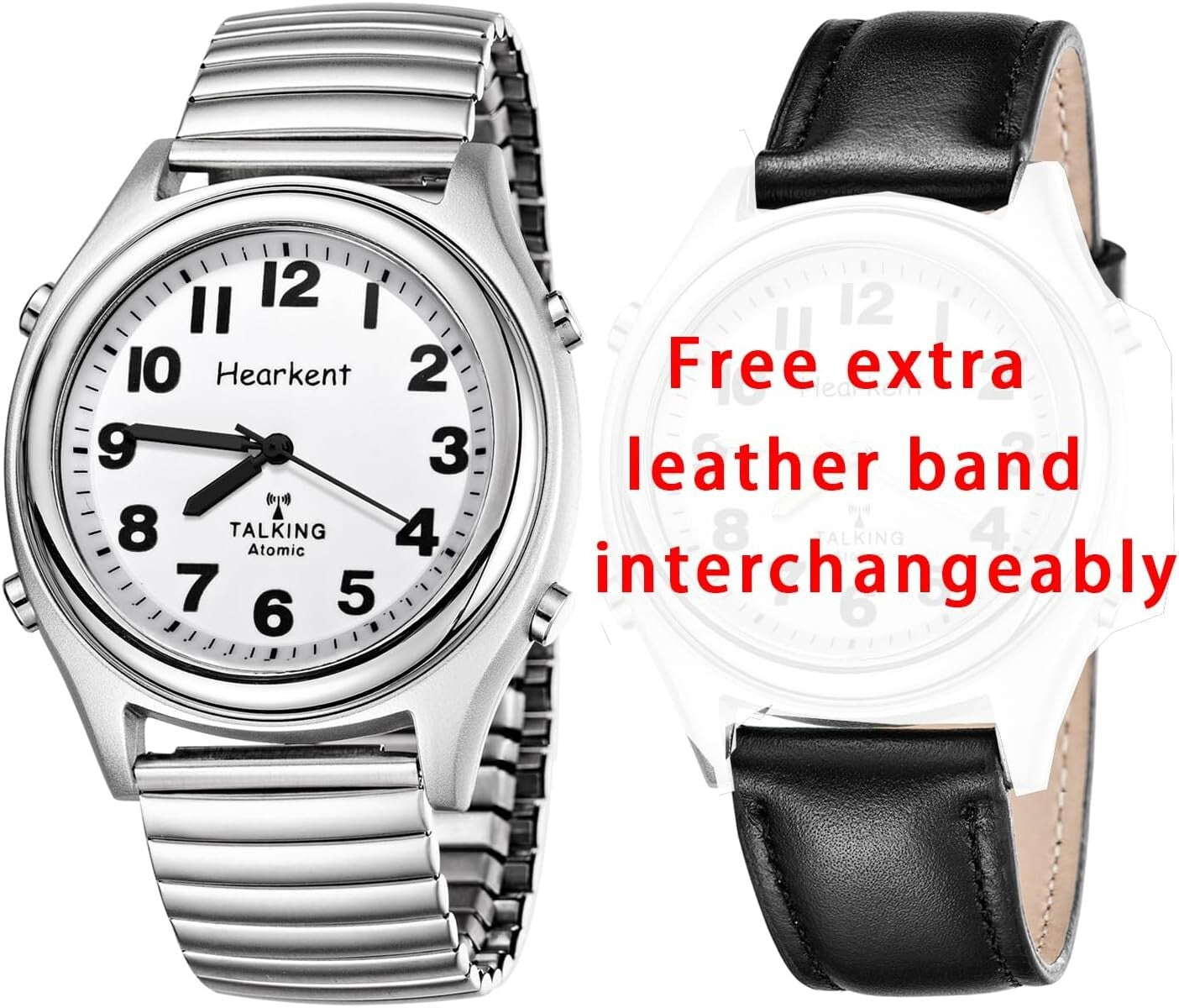 Large Display Talking Watch with Alarm - Ideal for Seniors and Blind Individuals