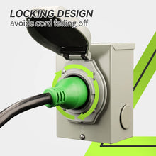 Load image into Gallery viewer, 30 Amp Generator Extension Cord - 50 Feet, NEMA L14-30, Safe &amp; Durable Design