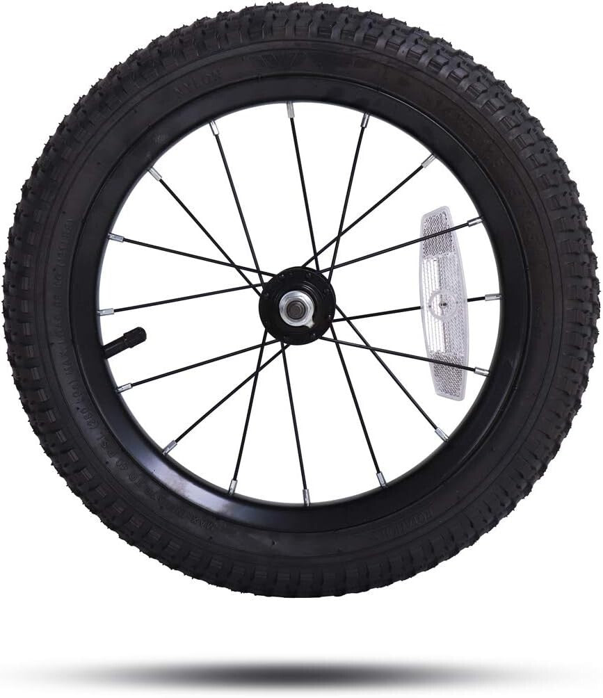 Reliable 14-Inch Kids Replacement Wheel with Stainless Spokes & Robust Tire