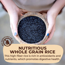 Load image into Gallery viewer, Nutritious Organic Black Rice - Whole Grain, Gluten-Free &amp; Vegan - 11lb Bag