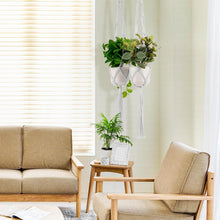 Load image into Gallery viewer, Versatile 6-Pack Plant Holders with Macrame Design - Indoor/Outdoor Use