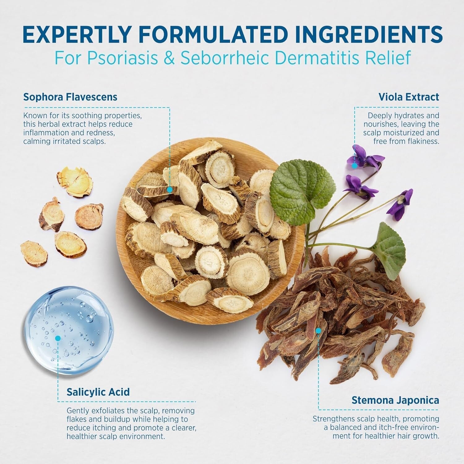 Seborrheic Dermatitis Relief Set - Cream, Shampoo & Conditioner for Scalp Care