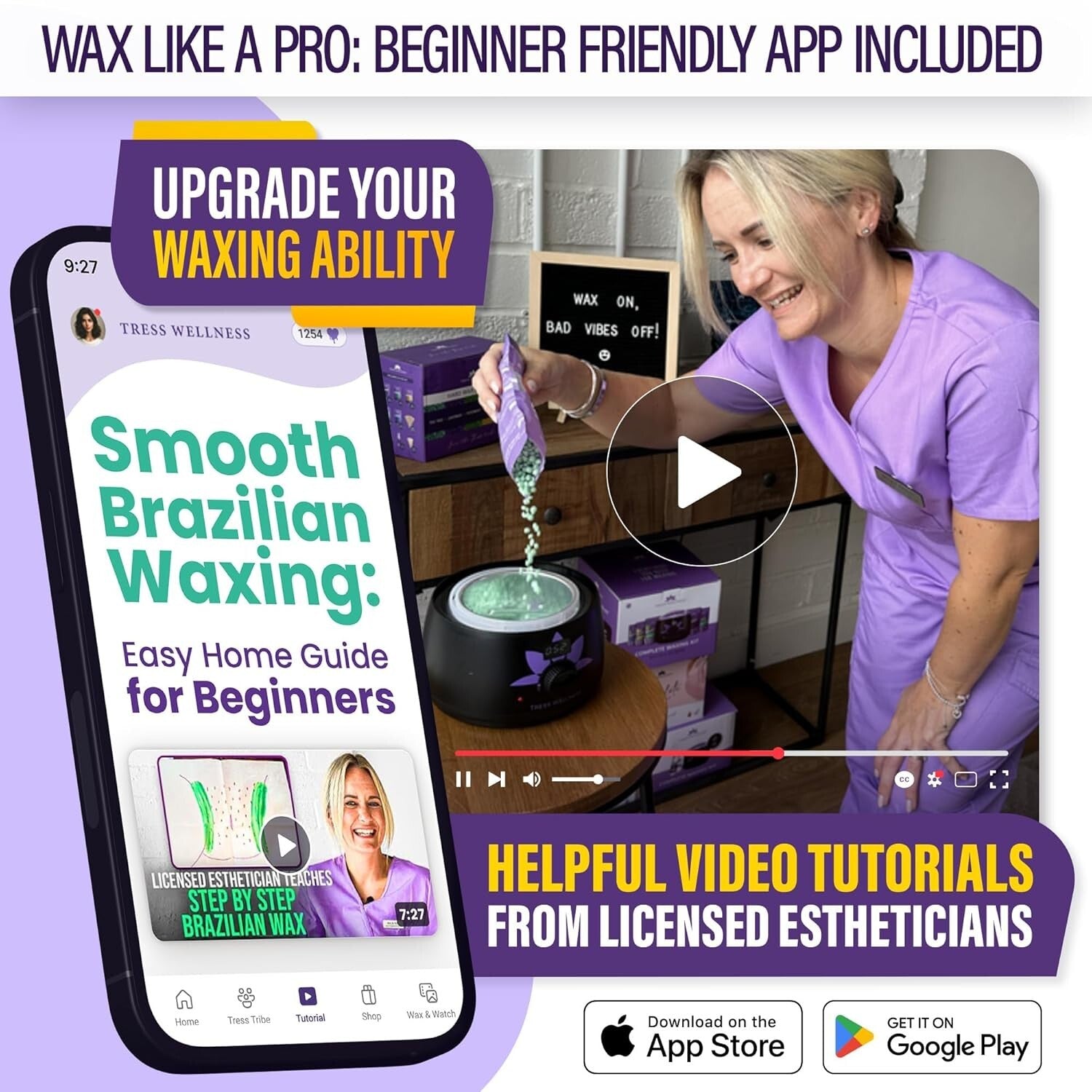 Professional Waxing Kit with Digital Display - Ideal for Brazilian & Body Wax