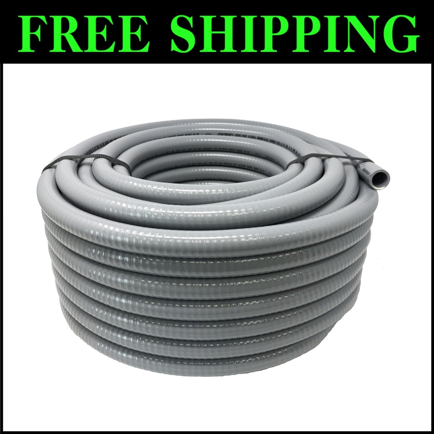 100 Feet of Corrosion Resistant 1/2-Inch Liquid-Tight PVC Electrical Conduit