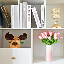 Load image into Gallery viewer, Realistic 28pcs Light Pink Tulips in Vase - Wedding, Home &amp; Office Decorations