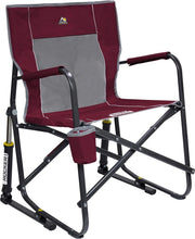Load image into Gallery viewer, Durable Cinnamon Portable Rocking Chair with Smooth Action for Camping &amp; Patio