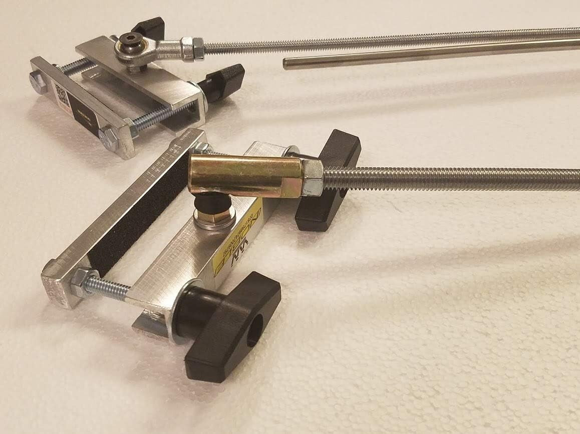 Portable Hand Controls for Drivers - Adjustable & Lightweight in Red-Blue-Silver