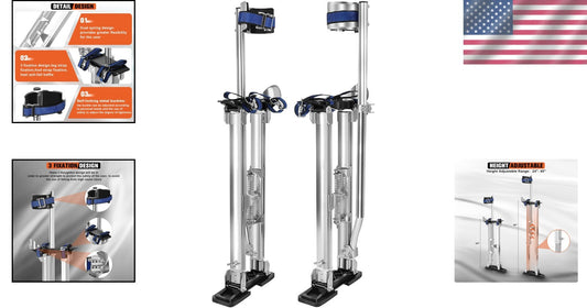 Durable 24"-40" Work Stilts - Lightweight Aluminum for Safe Heights Achievement