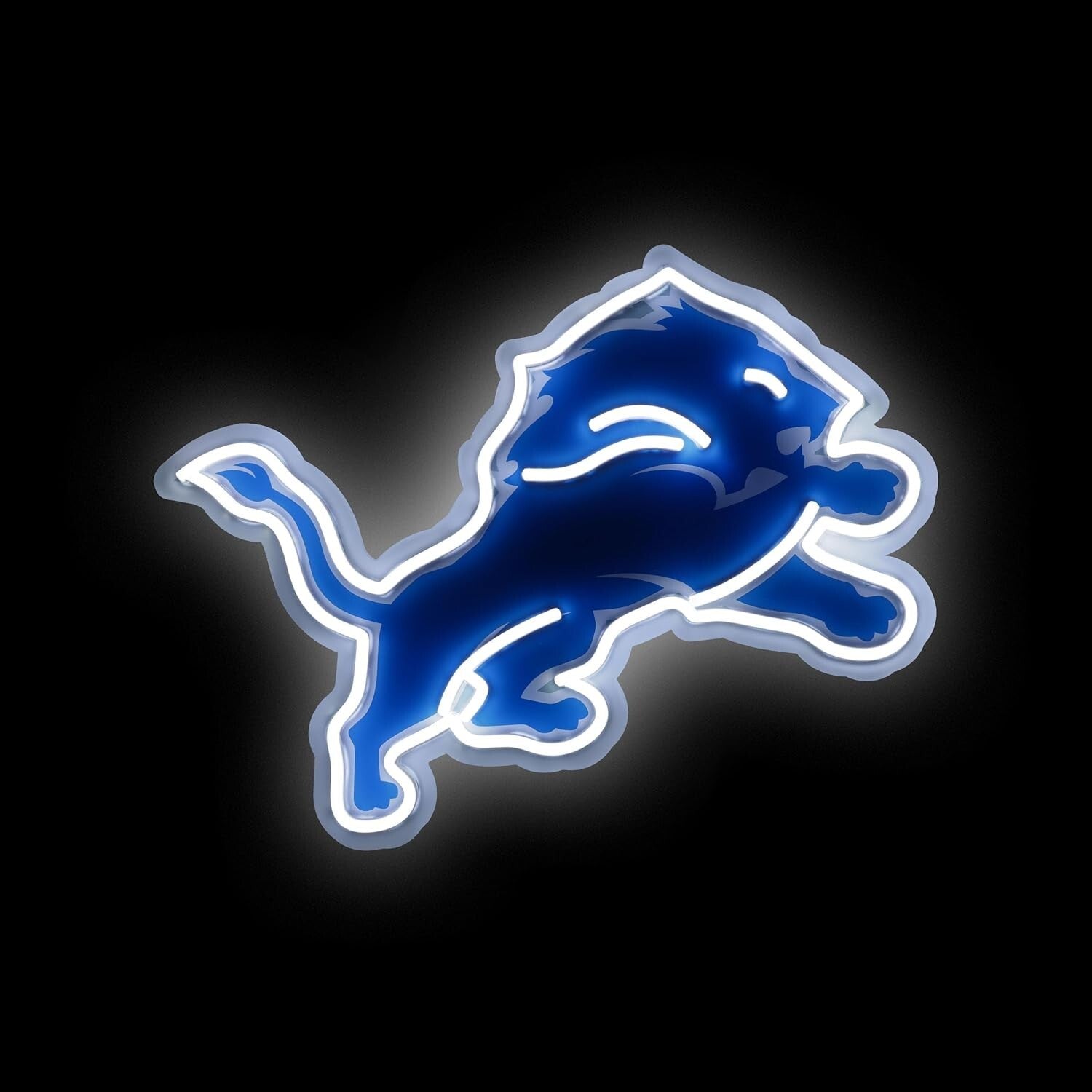 Dynamic NFL Neon Sign for Detroit Lions Fans - Adjustable Brightness & Style