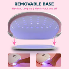 Load image into Gallery viewer, Lightweight 48W LED UV Nail Light with 4 Timers - Effortless Home Nail Care