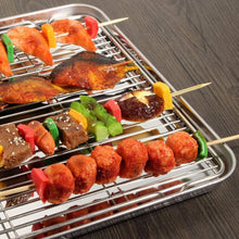 Load image into Gallery viewer, Versatile Stainless Steel Baking &amp; Cooling Rack Set - Perfect for Any Oven