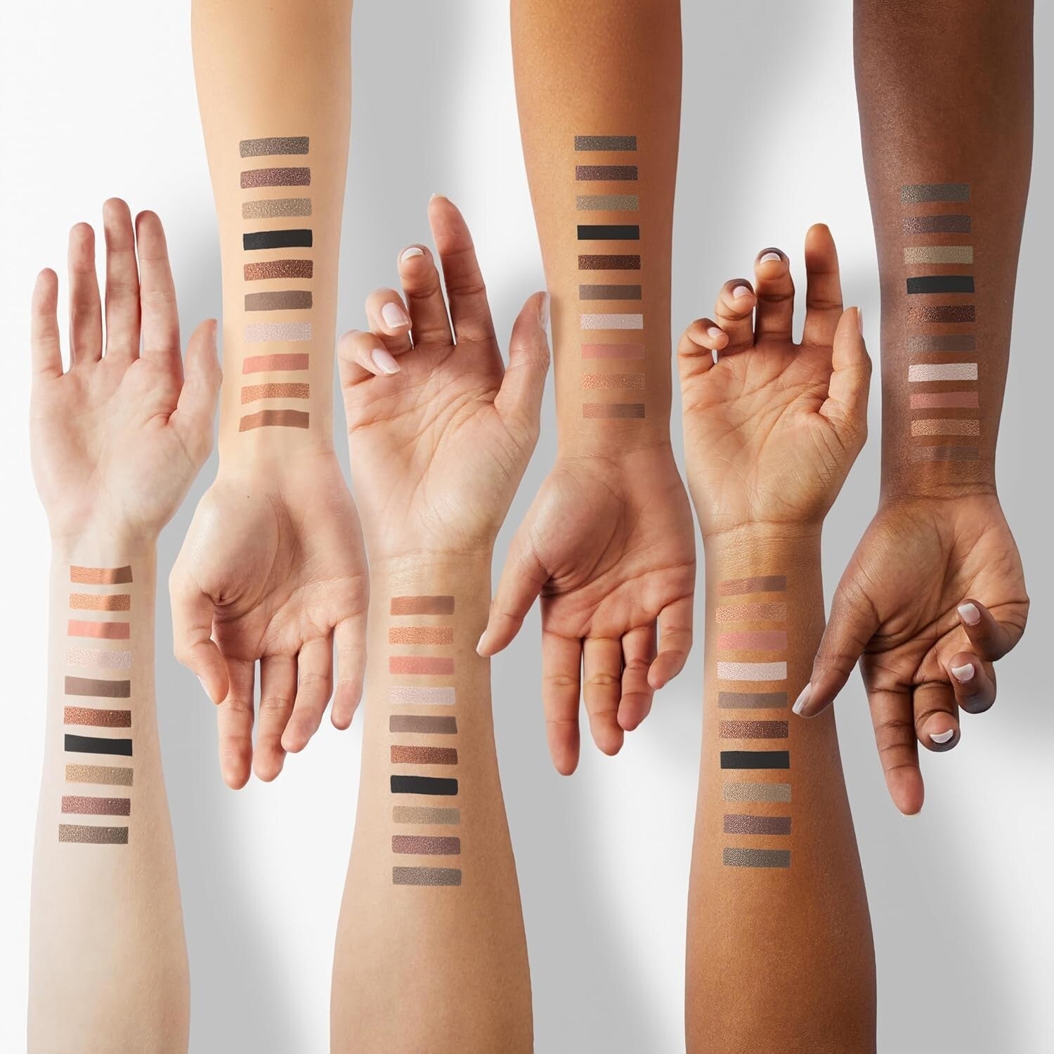 10-Piece Matte and Shimmer Eyeshadow Stick Palette - Waterproof & Nourishing