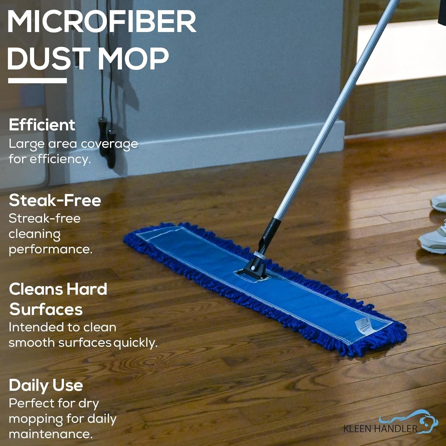 Durable 36 Inch Microfiber Dust Mops - 12 Pack, Ideal for Schools and Warehouses