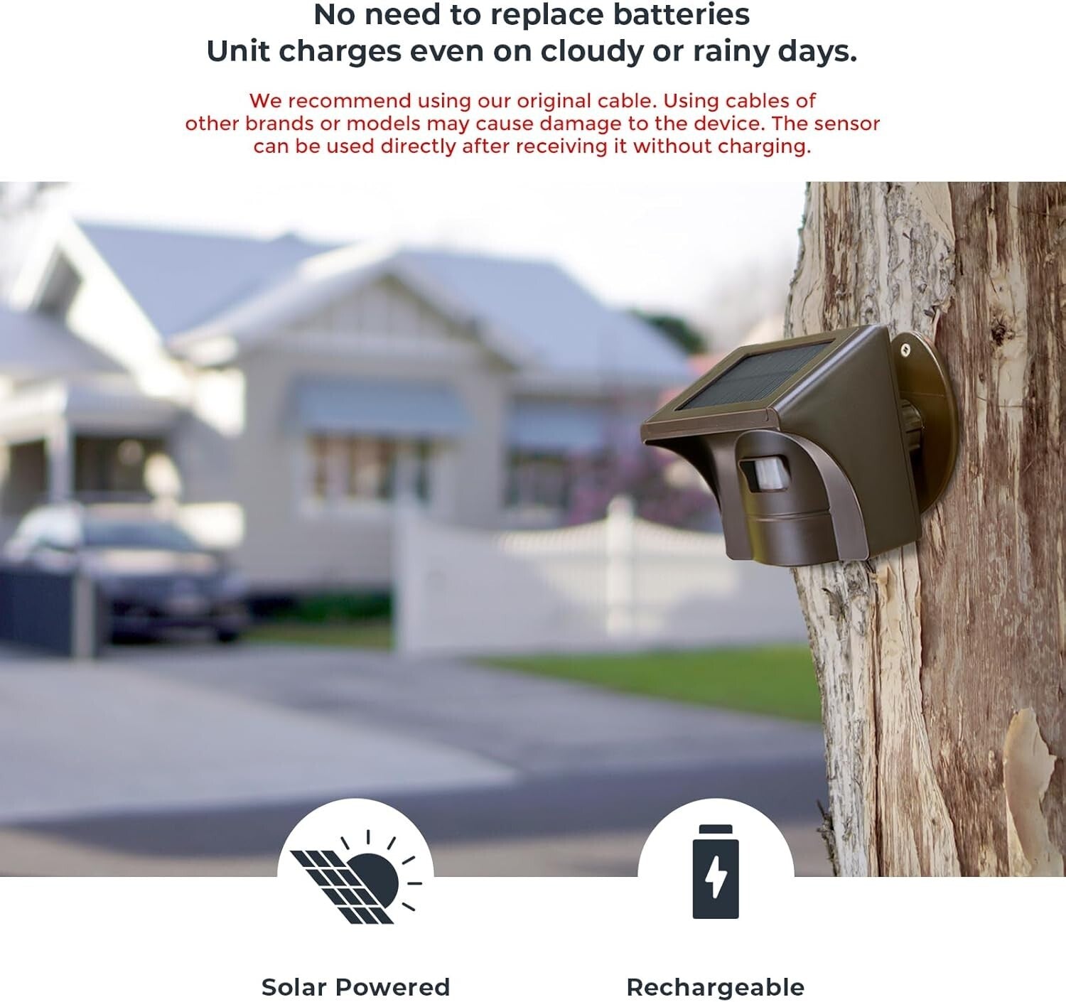 Industrial-Grade Solar Driveway Alarm System - 1500FT Long Range & Adjustable