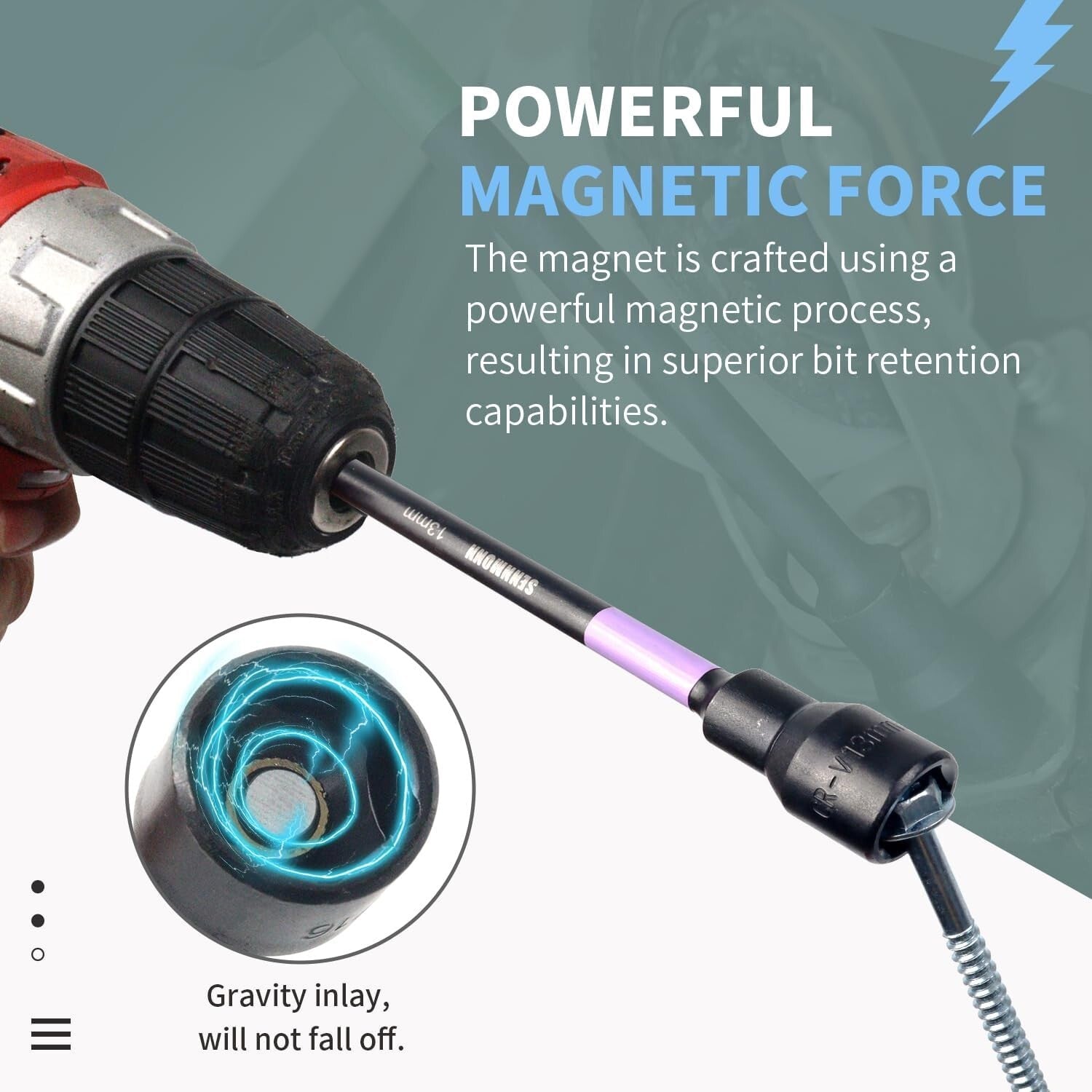 Durable 6-Inch Rainbow Magnetic Nut Driver Set – Ideal for Home & Auto Repairs