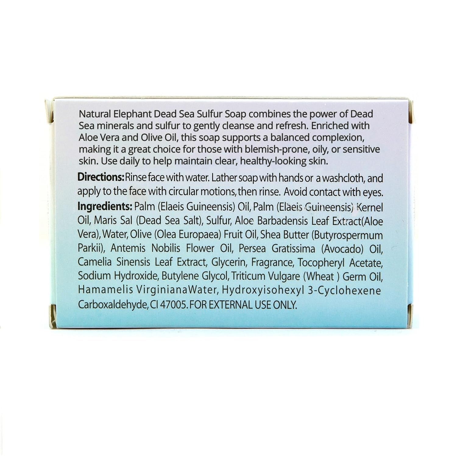 Nourishing Dead Sea Sulfur Soap - 4.4 oz Bars, Multi-Action Cleanser Pack of 10