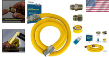 Load image into Gallery viewer, Professional-Grade 60" Gas Flex Connector with SafeGuard Coating and Accessories