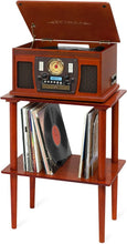 Load image into Gallery viewer, Elegant Mahogany Wooden Stand for Music Centers with 50+ Vinyl Record Holder