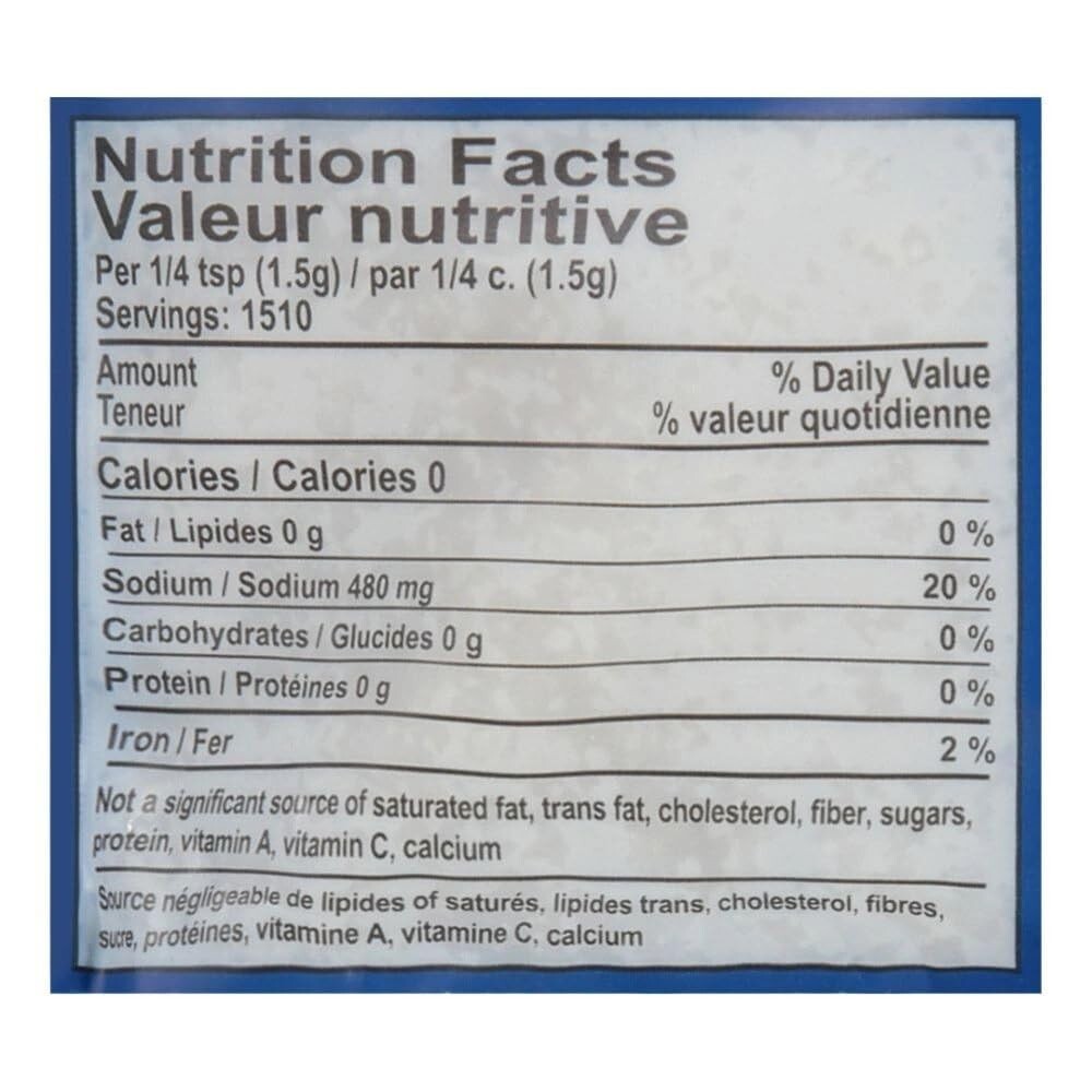 Additive-Free Light Grey Sea Salt - Nutrient-Rich 5lb Resealable Bag for Cooking