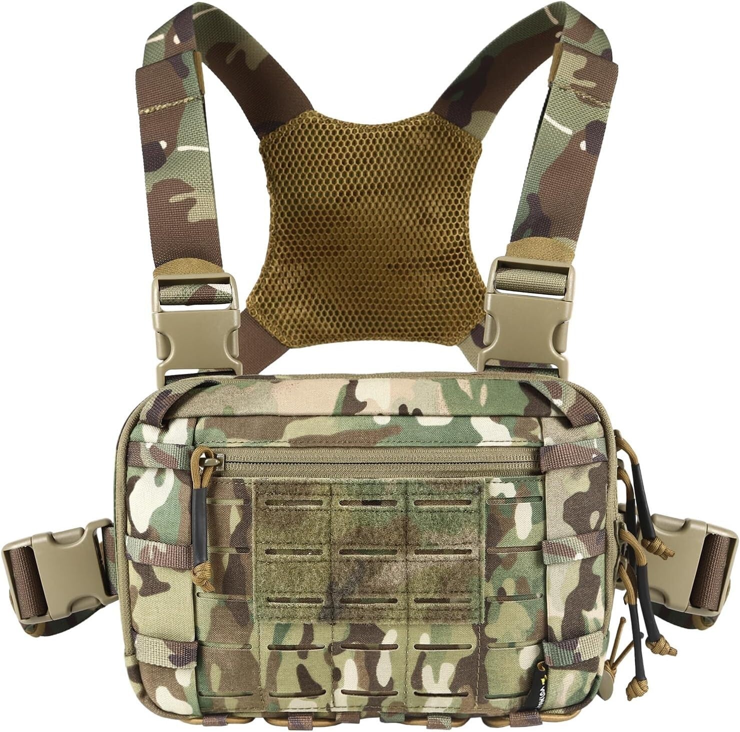 Durable 500D Tactical Chest Pack with CCW Compartment - Ambidextrous Design