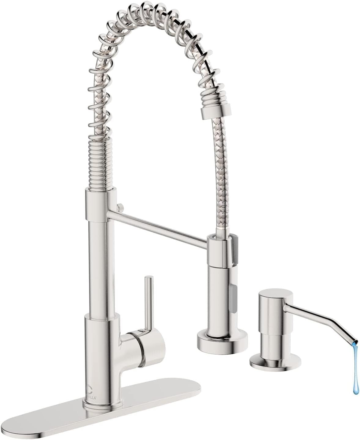 Premium Pull Down Kitchen Faucet & Soap Dispenser Set - Durable & Easy to Use
