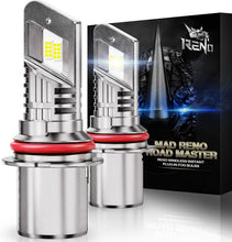 Load image into Gallery viewer, 6000K White 9007 Fog Light Bulbs - Plug-N-Play Pack of 2 for Ultimate Visibility